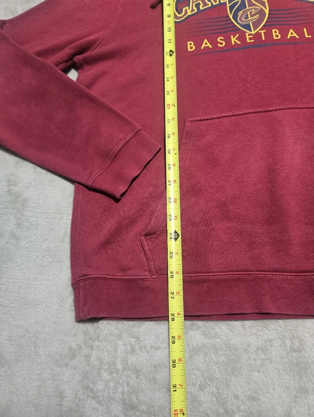 Nike Cleveland Cavaliers Maroon Hoodie Sweatshirt Swoosh Mens Size Large
